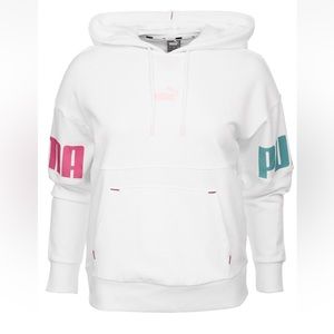 PUMA Women's Power Colorblock Hoodie TR Training Fitness Hoodie sz L